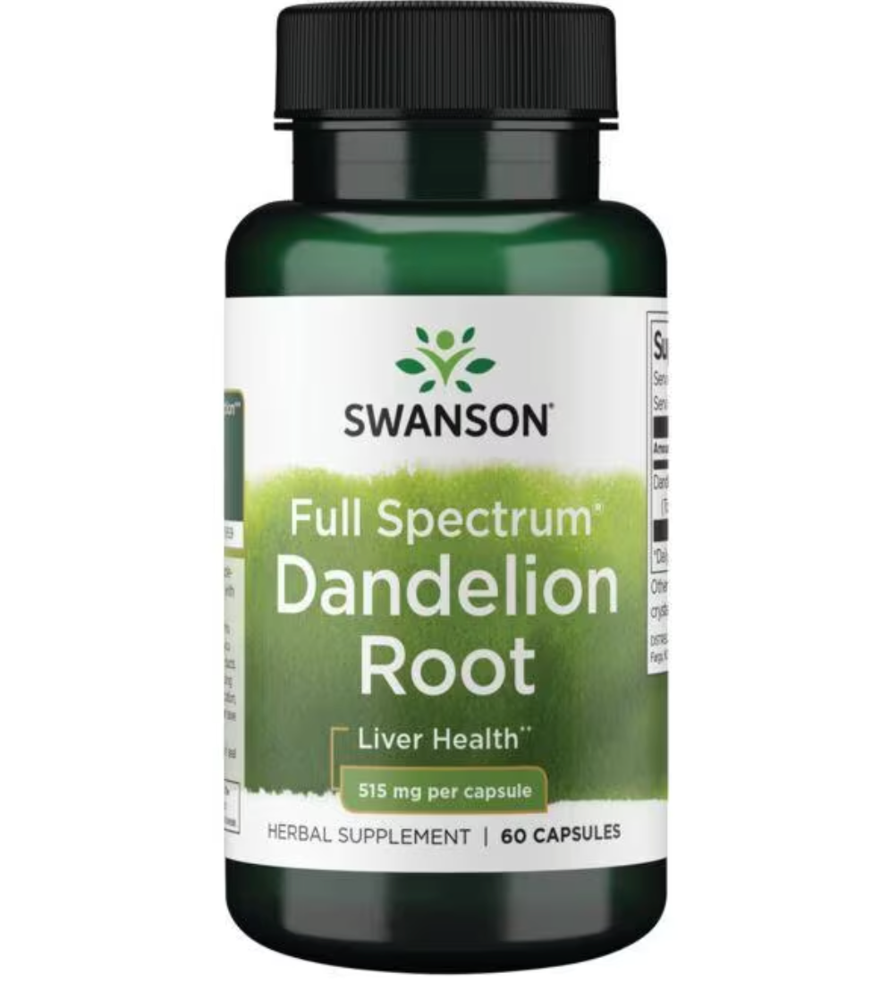 Raíz de diente de león Swanson 60 Cápsulas de 515 mg