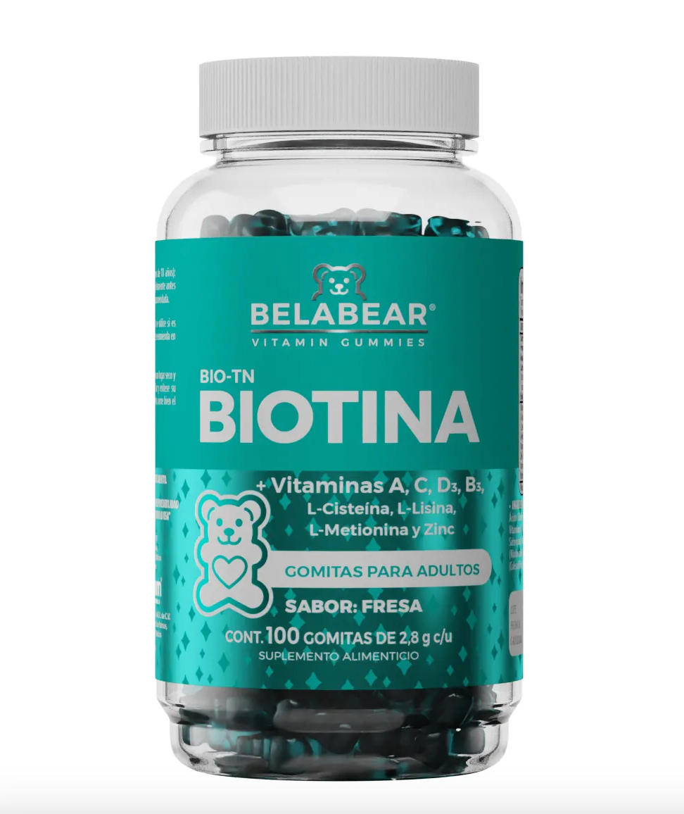 Gomitas de Biotina Belabear 100 Gomitas