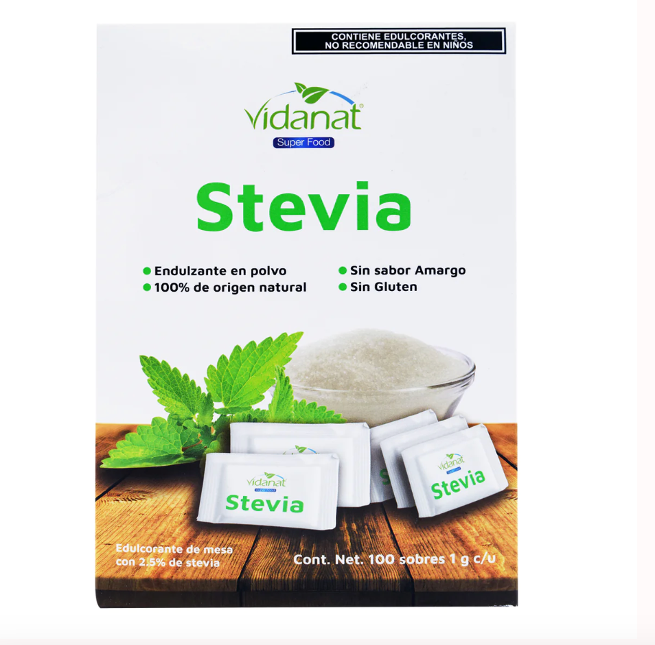Endulzante Stevia 100 Sobres