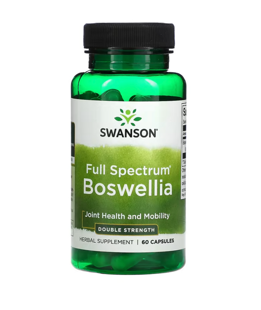 Swanson, Boswellia de espectro completo, Doble concentración, 60 cápsulas